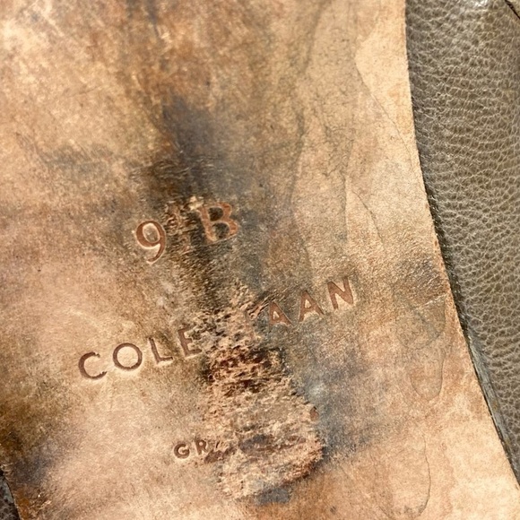 Cole Haan D41599 Grand OS Brown Leather Zip Ankle Boots Womens Size 9.5B. - Picture 12 of 13